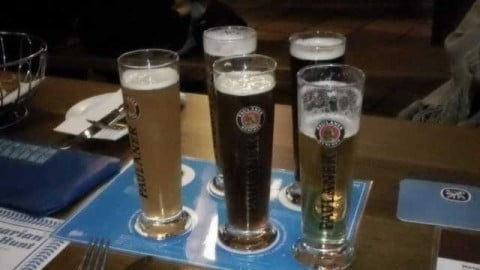 Five Bavarian beers
