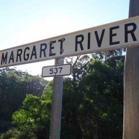 Margaret River signpost